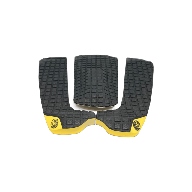 Hanalei  3 Piece Tail Pad EVA Black Yellow